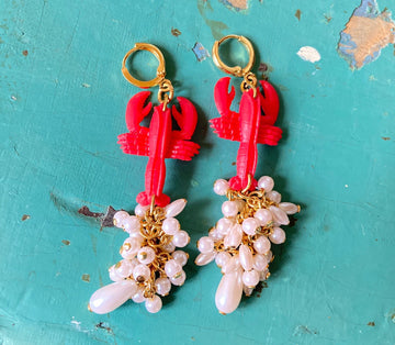 Lenora Dame Lobster Dangle Earrings