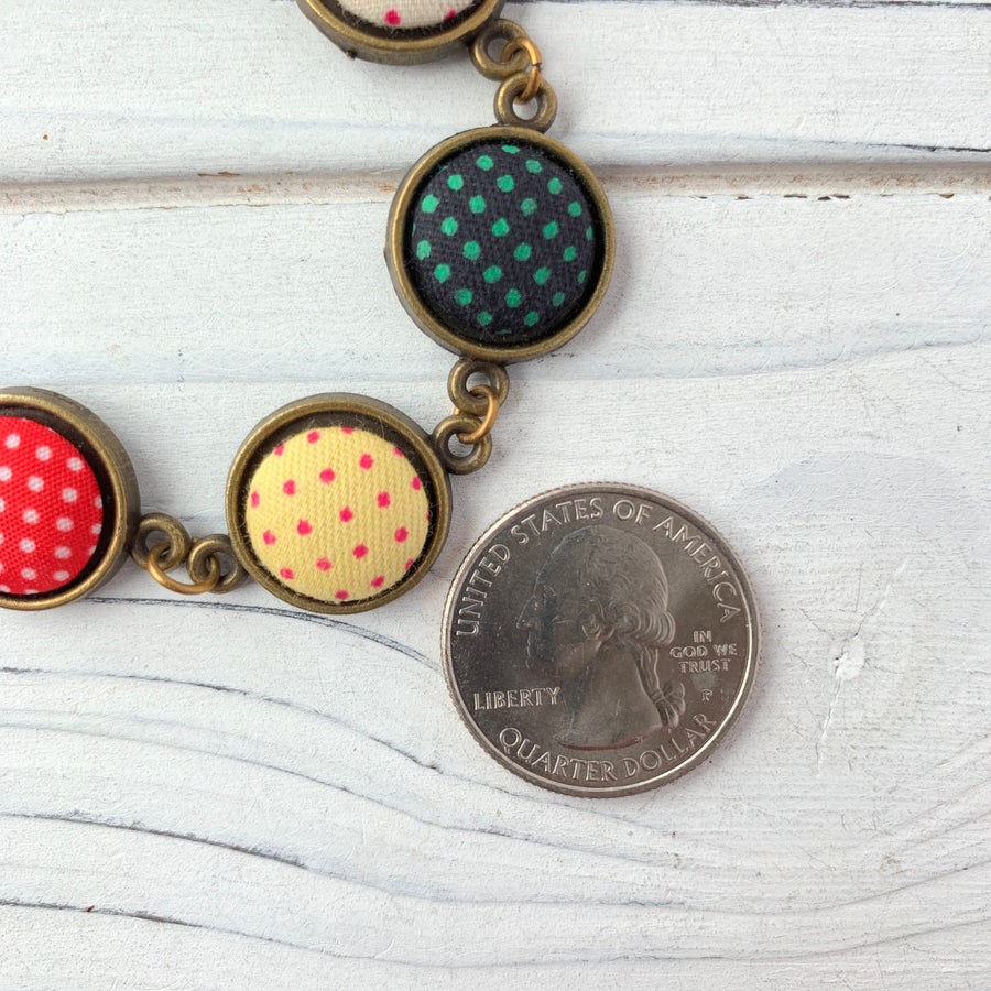 Lenora Dame Cute As A Button Link Bracelet