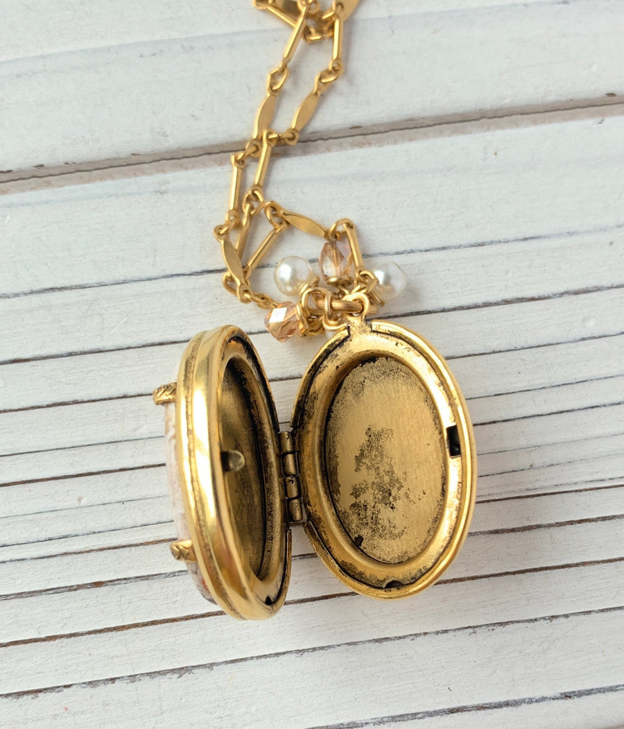 Lenora Dame Jack Rabbit Locket Pendant Necklace