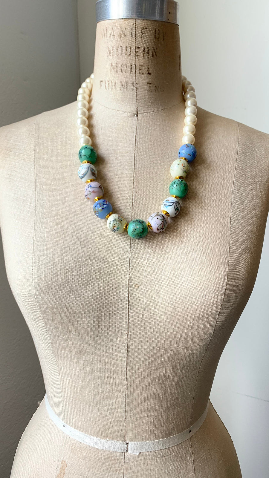 Lenora Dame Painted Eggs Statement Necklace