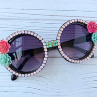 Lenora Dame Palm Springs Embellished Sunglasses