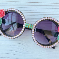 Lenora Dame Palm Springs Embellished Sunglasses