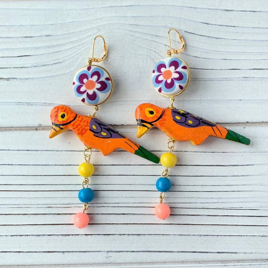 Lenora Dame Polly Parrot Earrings