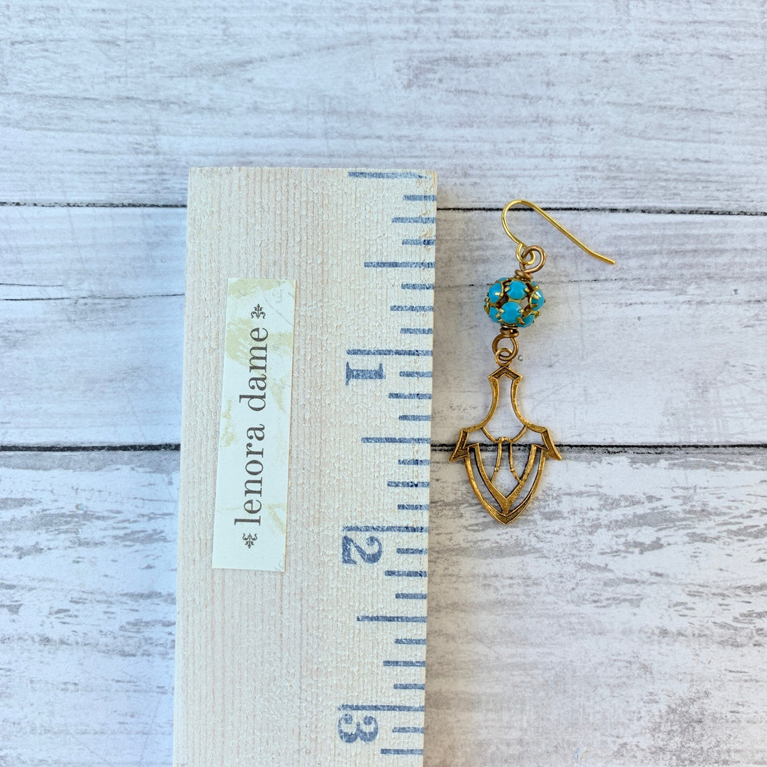 Lenora Dame Turquoise Dangle Earrings