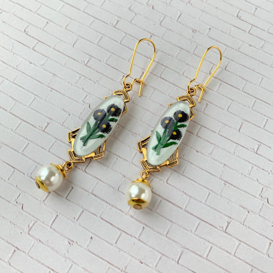 Lenora Dame April Showers Earrings in Purple Astor