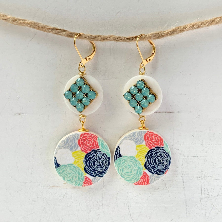 Lenora Dame Pacific Opal Bouquet Drop Earrings