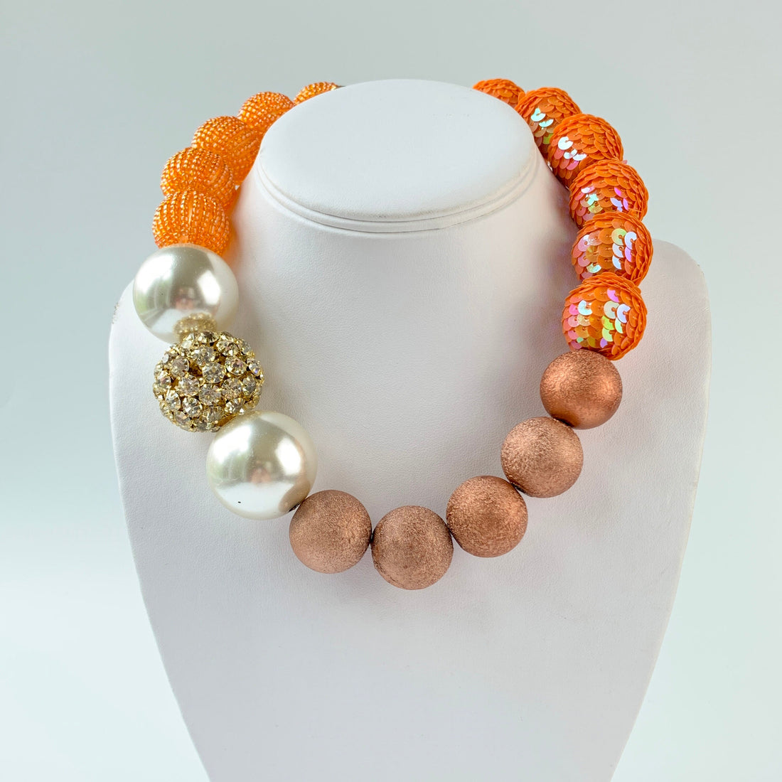 Lenora Dame Tangerine Queen Mum Necklace