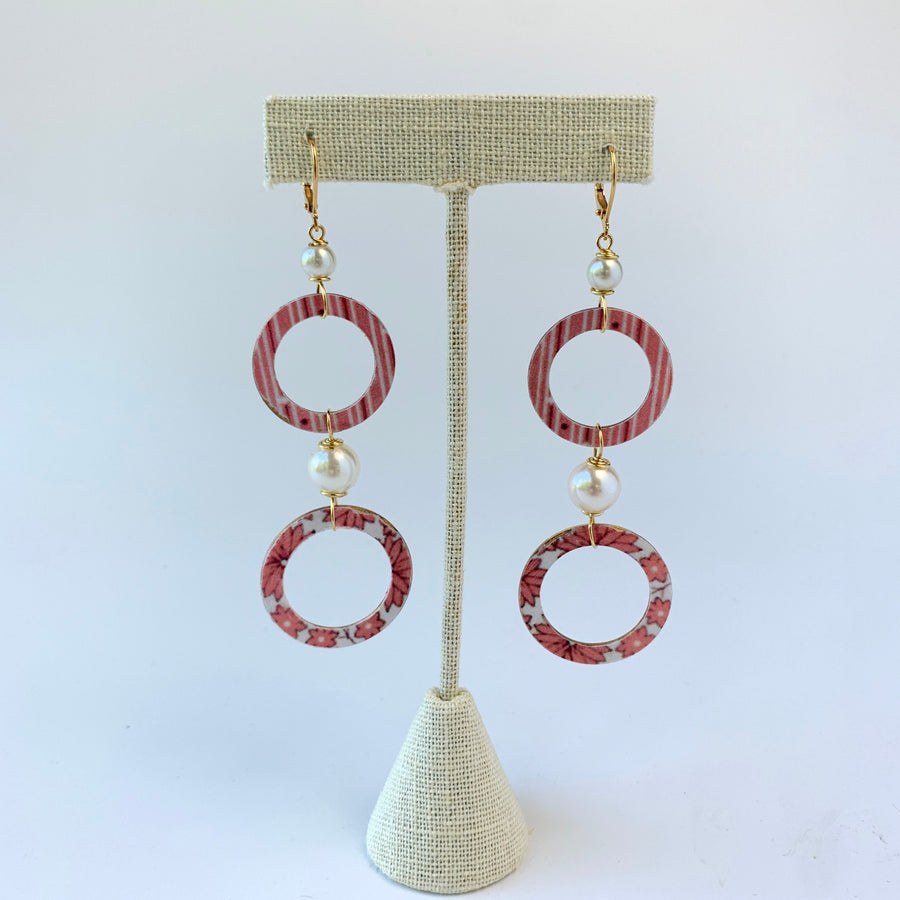 Lenora Dame Hula Hoop Drop Earrings