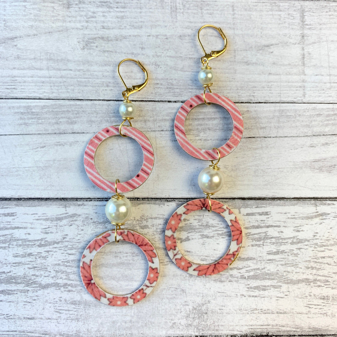 Lenora Dame Hula Hoop Drop Earrings