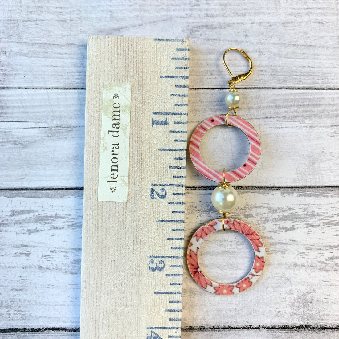 Lenora Dame Hula Hoop Drop Earrings