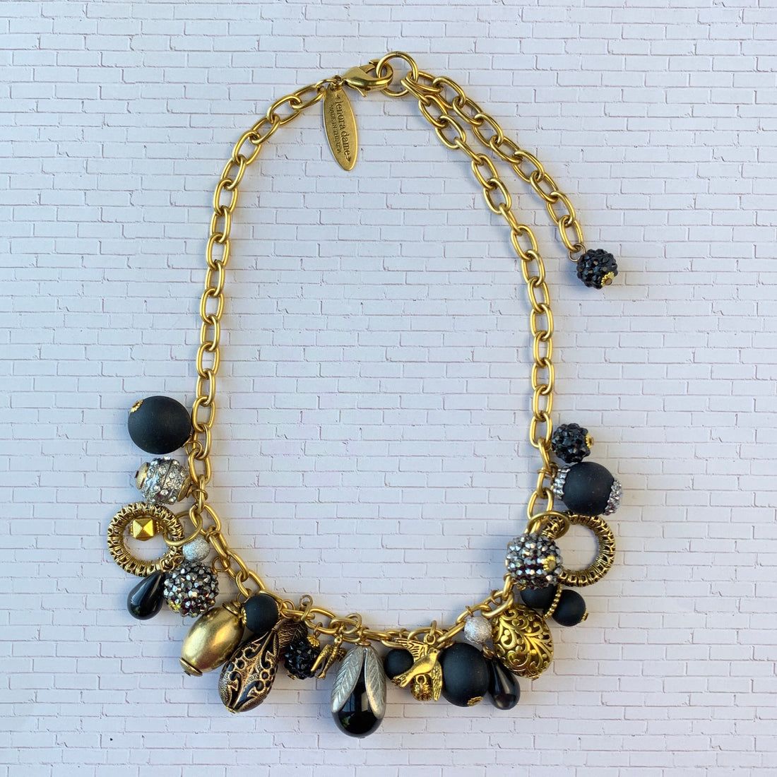 Lenora Dame Noir Bauble Charm Necklace