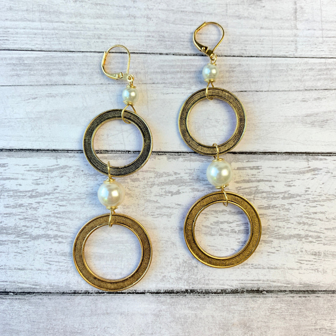 Lenora Dame Hula Hoop Drop Earrings