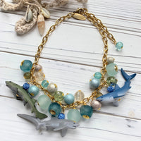 Lenora Dame Shark Week Charm Necklace