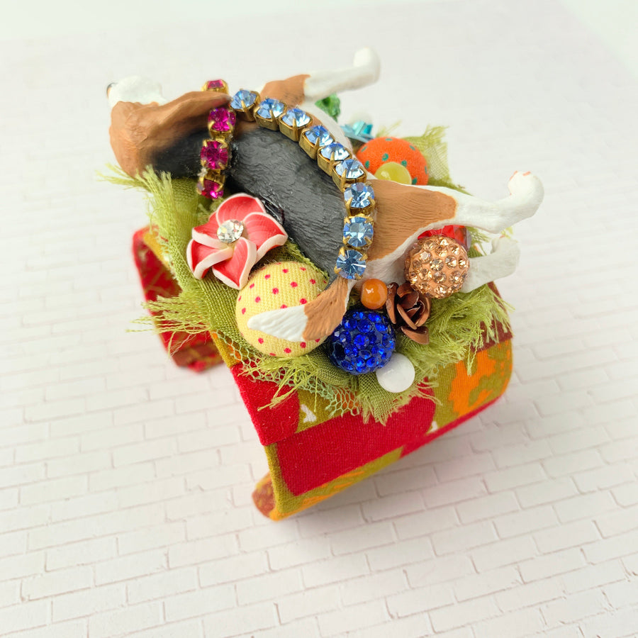 Lenora Dame Beagle Collage Cuff Bracelet