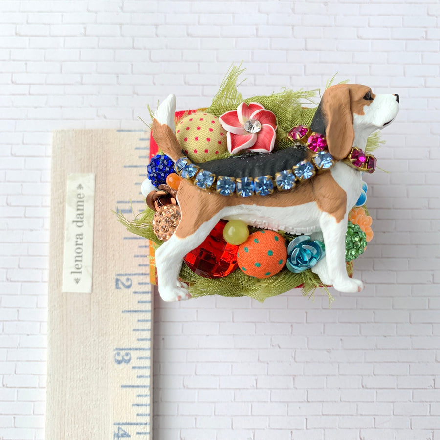 Lenora Dame Beagle Collage Cuff Bracelet