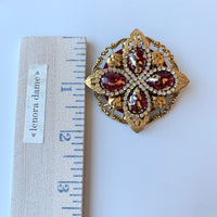 Lenora Dame Ruby Slipper Brooch- Lapel Pin