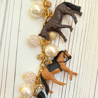 Lenora Dame Long Horse Necklace