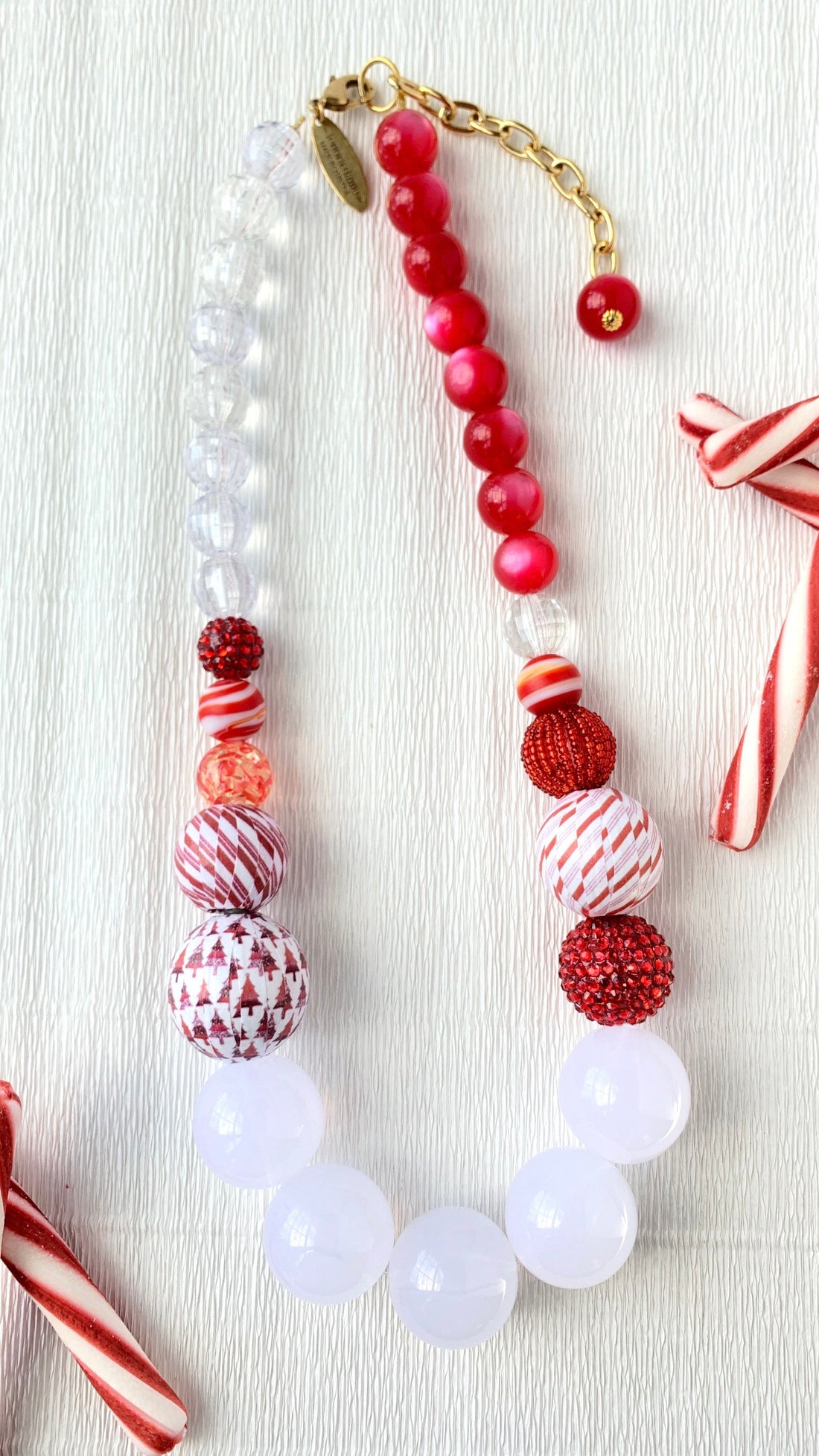 Lenora Dame Candy Cane Queen Mum Necklace