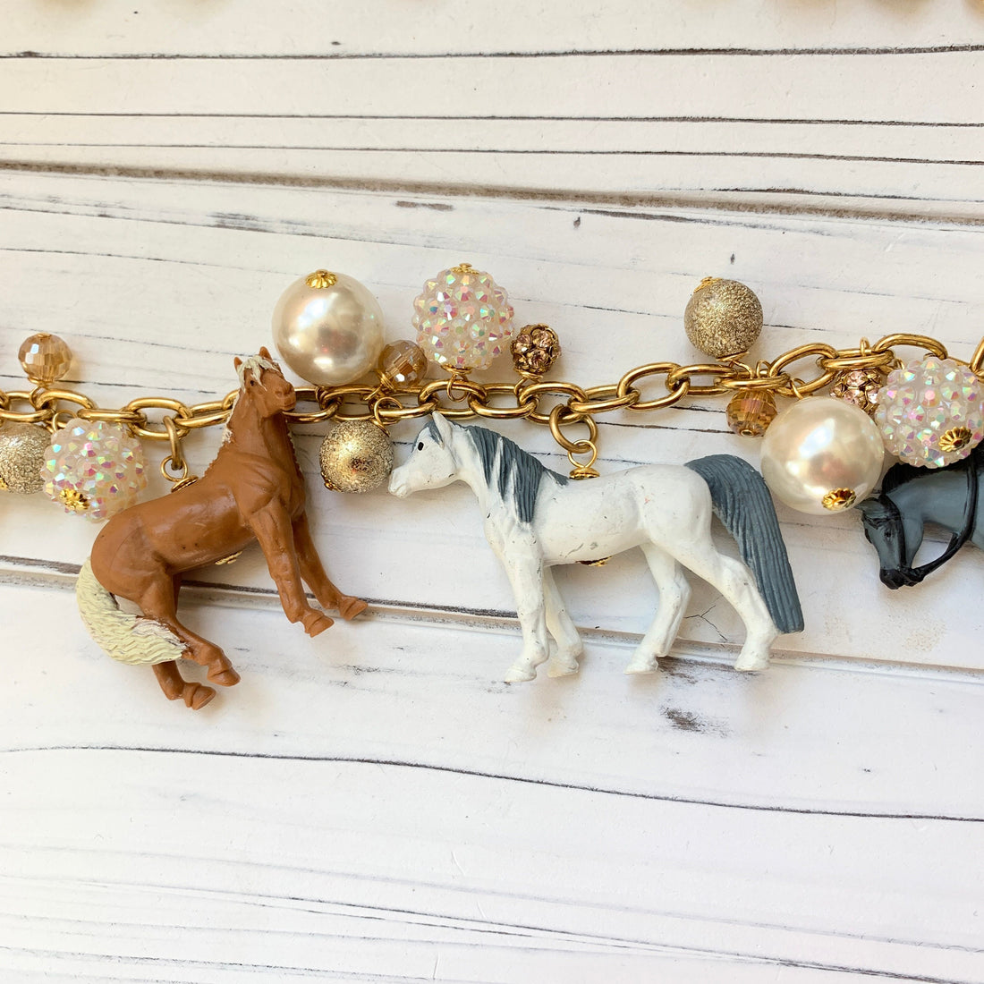 Lenora Dame Long Horse Necklace