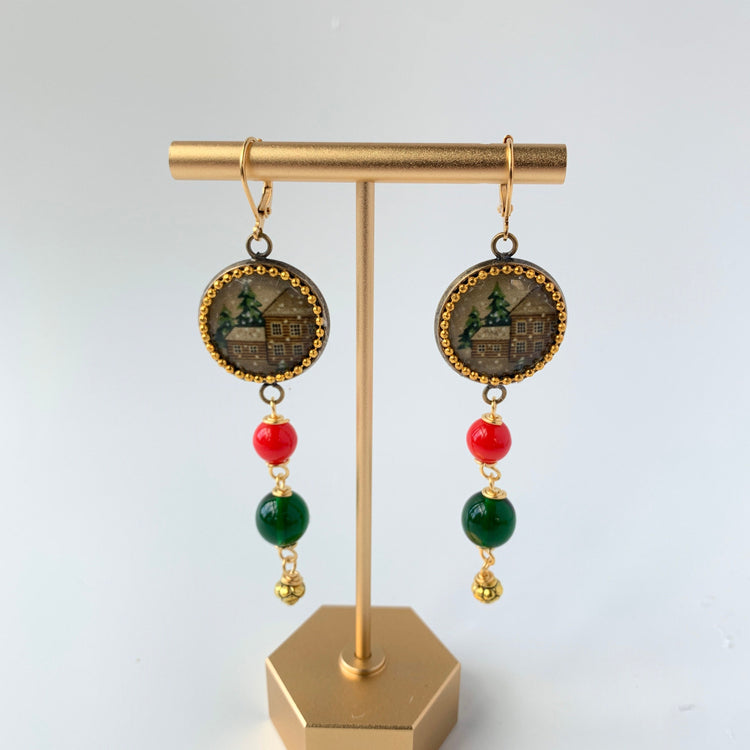 Lenora Dame Home for the Holidays Beaded Drop Earrings
