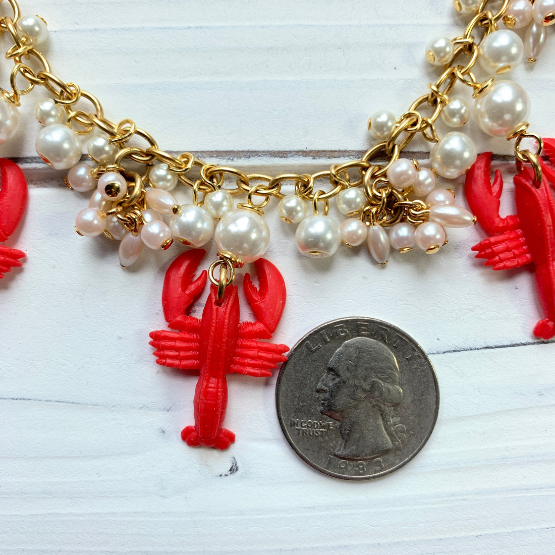 Lenora Dame Lobster Charm Necklace