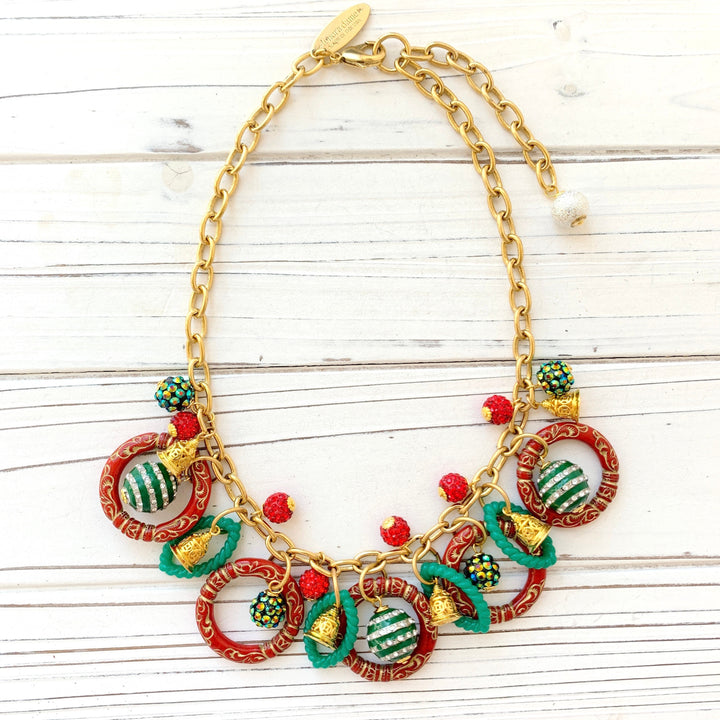 Lenora Dame Sleigh Bells Charm Necklace - New Design