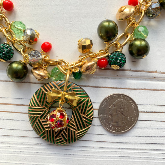 Lenora Dame Festive Christmas Necklace - One-of-a-Kind