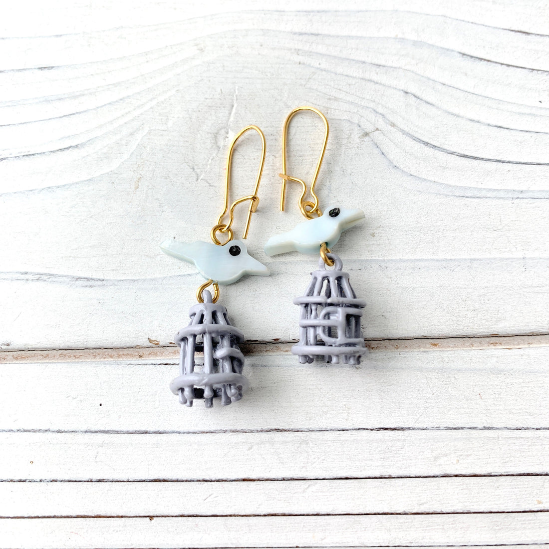 Birdcage Earrings - 2 Color Options