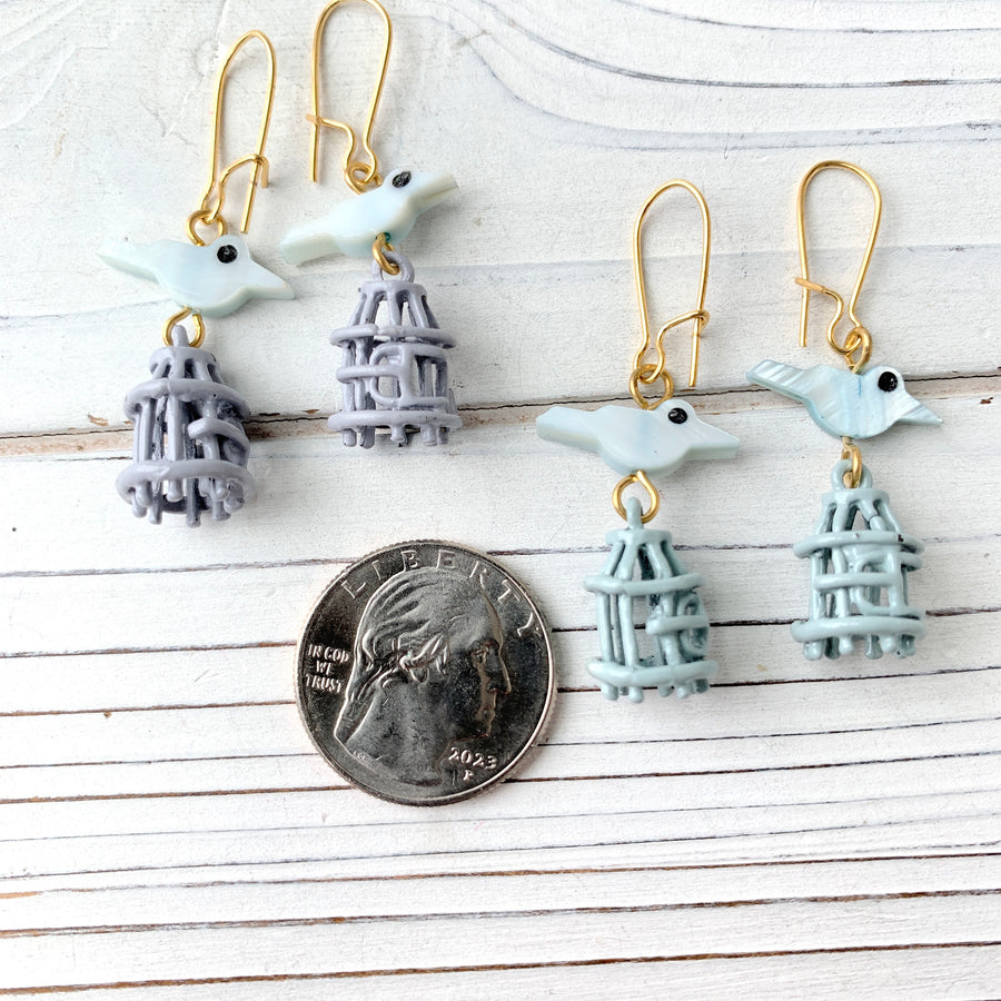 Birdcage Earrings - 2 Color Options