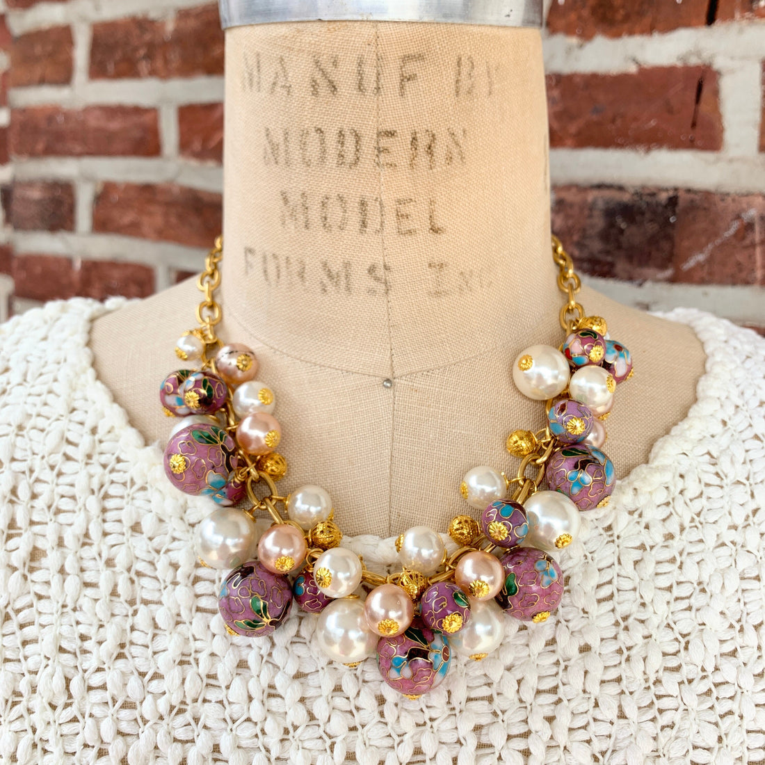 Cloisonne Charm Necklace